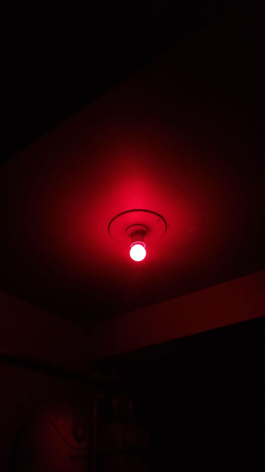 Luz roja al terminar el día