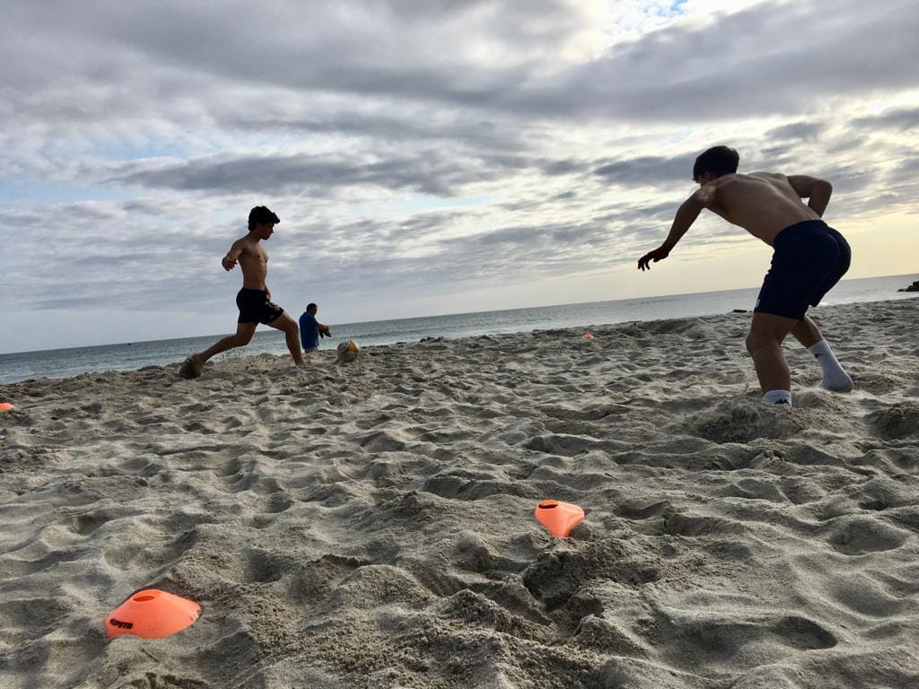 Entreno en la playa